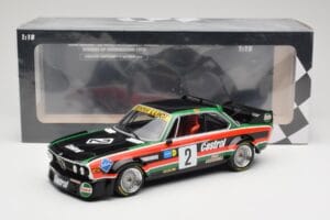 BMW 3.0 CSL E9 #2 Luigi Racing J-M. de Wael / A. de Fierlant Winners GP Nurburgring 1976 Minichamps 1:18 155762502 Metall – Bild 6 von 6