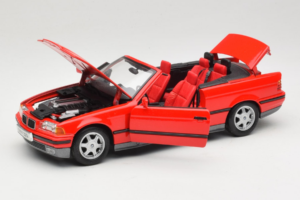 BMW 325i E36 Cabriolet Rot Maisto 1:18 50229 Metall – Bild 2 von 8