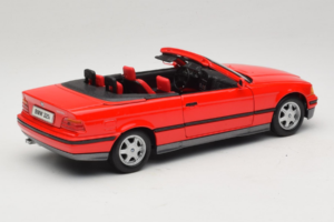 BMW 325i E36 Cabriolet Rot Maisto 1:18 50229 Metall – Bild 3 von 8