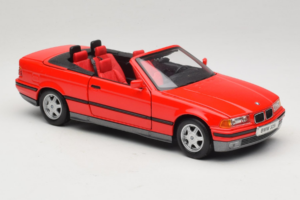 BMW 325i E36 Cabriolet Rot Maisto 1:18 50229 Metall – Bild 6 von 8