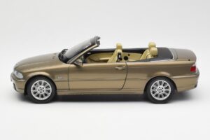 BMW 328Ci E46 Cabriolet Individual Messing Metallic Limitierte Auflage Kyosho 1:18 80430395004 Metall – Bild 4 von 8