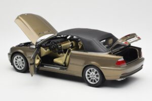 BMW 328Ci E46 Cabriolet Individual Messing Metallic Limitierte Auflage Kyosho 1:18 80430395004 Metall – Bild 5 von 8