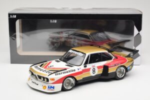 BMW 3.5 CSL E9 Hermetite #8 J. Fitzpatrick / T. Walkinshaw 1000 km Nurburgring 1976 Minichamps 1:18 155762608 Metall – Bild 6 von 6
