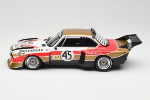 BMW 3.5 CSL E9 #45 Hermetite T. Walkinshaw / J. Fitzpatrick 24 Hours of Le Mans 1976 Minichamps 1:18 155762645 Metall – Bild 3 von 6