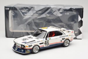 BMW 3.5 CSL E9 #46 Team Brock P. Brock / F. Muir / J. Aubriet 24 Hours of Le Mans 1976 Minichamps 1:18 153762646 Metall – Bild 6 von 6