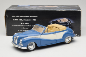 BMW 502 Cabriolet Blau Tchibo 1:18 45396 Metall – Bild 8 von 8