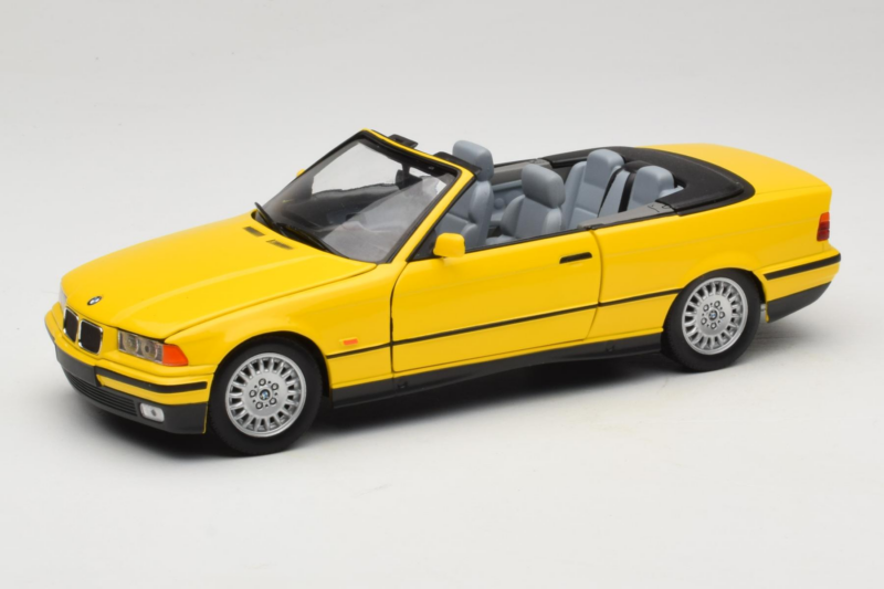 BMW 3 Series E36 Cabriolet Gelb UT Models 1:18 BMW007 Metall