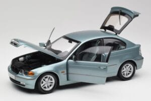 BMW 325Ti E46 Compact Hellblau Metallic Kyosho 1:18 80430024439 Metall – Bild 2 von 8