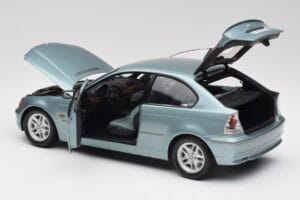 BMW 325Ti E46 Compact Hellblau Metallic Kyosho 1:18 80430024439 Metall – Bild 5 von 8