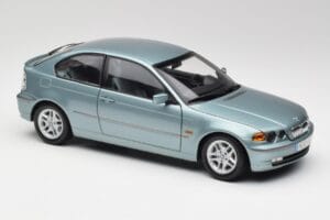 BMW 325Ti E46 Compact Hellblau Metallic Kyosho 1:18 80430024439 Metall – Bild 6 von 8