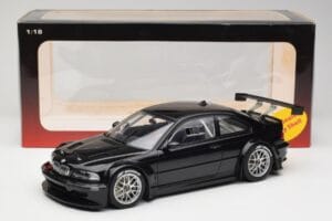 BMW M3 GTR E46 Plain Body Jet Schwarz AUTOart 1:18 80447 Metall – Bild 6 von 6