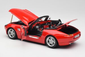 BMW Z8 E52 Roadster Hellrot Bburago 1:18 12032 Metall – Bild 5 von 8