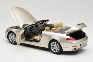 BMW 6 Series E64 Cabriolet Mineral Silver Metallic Kyosho 1:18 80430153437 Metall – Bild 6 von 9