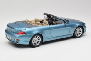 BMW 6 E64 Cabriolet Hellblau Kyosho 1:18 80430153440 Metall – Bild 3 von 8