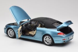 BMW 6 E64 Cabriolet Hellblau Kyosho 1:18 80430153440 Metall – Bild 5 von 8