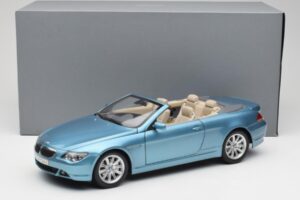 BMW 6 E64 Cabriolet Hellblau Kyosho 1:18 80430153440 Metall – Bild 8 von 8