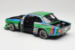 BMW 3.5 CSL E9 Gruppe 5 #12 H. Quester / G. Nilsson Zeltweg Winner 1976 Minichamps 1:18 180762012 Metall – Bild 5 von 8