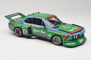 BMW 3.5 CSL E9 Gruppe 5 #12 H. Quester / G. Nilsson Zeltweg Winner 1976 Minichamps 1:18 180762012 Metall – Bild 6 von 8