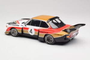 BMW 3.5 CSL E9 Gruppe 5 #4 J. Fitzpatrick / T. Walkinshaw Silverstone Winner 1976 Minichamps 1:18 180762004 Metall – Bild 7 von 8