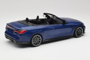 BMW M4 G82 Cabriolet Frozen Portimao Blue Minichamps 1:18 155021030 Metall – Bild 2 von 6