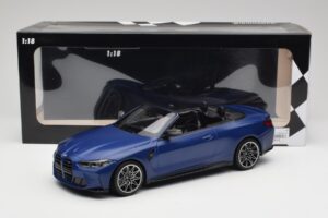 BMW M4 G82 Cabriolet Frozen Portimao Blue Minichamps 1:18 155021030 Metall – Bild 6 von 6