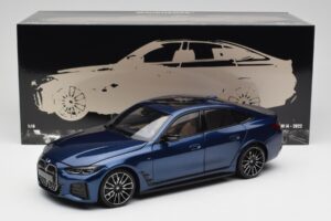 BMW i4 M50 G26 Portimao Blue Minichamps 1:18 110023012 Metall – Bild 8 von 8