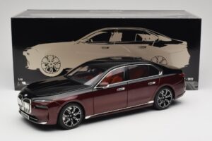 BMW i7 G70 Black & Red Metallic Minichamps 1:18 110023201 Metall – Bild 8 von 8
