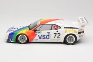 BMW M1 #72 BMW France Zol Auto B. Rousselot / J. Servanin 24 Hours of Le Mans 1981 Minichamps 1:18 180812972 Metall – Bild 4 von 8