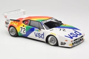BMW M1 #72 BMW France Zol Auto B. Rousselot / J. Servanin 24 Hours of Le Mans 1981 Minichamps 1:18 180812972 Metall – Bild 6 von 8