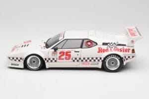BMW M1 #25 Red Lobster D. Cowart / K. Miller LA Times GP Riverside 1981 Minichamps 1:18 180812925 Metall – Bild 4 von 8