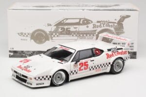BMW M1 #25 Red Lobster D. Cowart / K. Miller LA Times GP Riverside 1981 Minichamps 1:18 180812925 Metall – Bild 8 von 8
