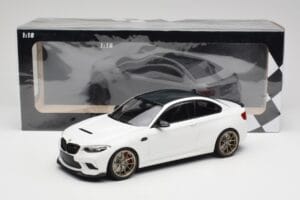 BMW M2 F87 CS Alpine White Goldene Felgen Minichamps 1:18 155021020 Metall – Bild 6 von 6