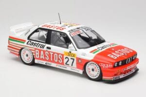 BMW M3 E30 #27 Bigazzi Team S. Soper / A. Hahne 4th Place 24 Hours of Spa 1990 Minichamps 1:18 155902027 Metall – Bild 4 von 6