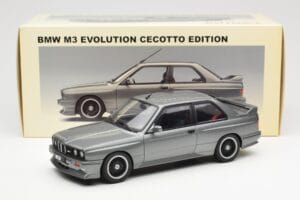 BMW M3 E30 Sport Evolution Cecotto Grau AUTOart 1:18 70567 Metall – Bild 8 von 8