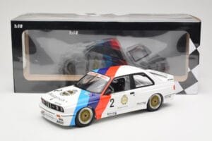 BMW M3 E30 Zackspeed #2 E. van de Poele Champion DTM 1987 Minichamps 1:18 155872002 Metall – Bild 6 von 6