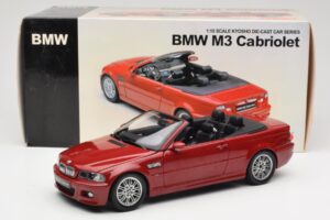BMW M3 E46 Cabriolet Rot Kyosho 1:18 08505R Metall – Bild 8 von 8