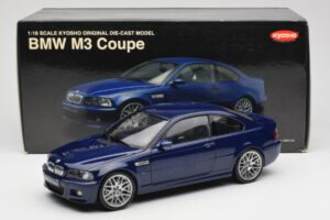 BMW M3 E46 Blau Kyosho 1:18 08503BL Metall – Bild 8 von 8