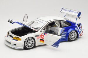 BMW M3 E46 GTR #42 J. Muller / J.J. Lehto ALMS 2001 Minichamps 1:18 80430139183 Metall – Bild 2 von 8