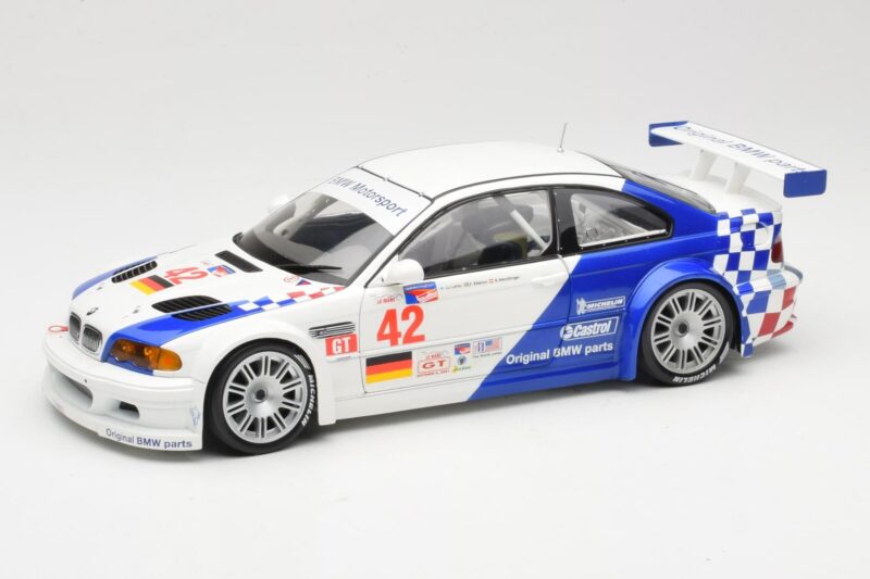 BMW M3 E46 GTR #42 J. Lehto / P. Ekblom ALMS 2001 Minichamps 1:18 100012142 Metall