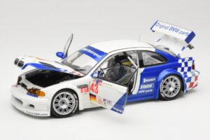 BMW M3 E46 GTR #43 D. Muller ALMS 2001 Minichamps 1:18 100012143 Metall – Bild 2 von 8