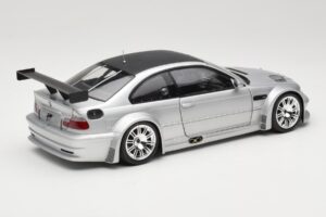 BMW M3 E46 GTR Street Silber With Carbon Roof Minichamps 1:18 100012102 Metall – Bild 3 von 8