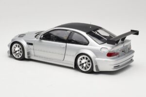 BMW M3 E46 GTR Street Silber With Carbon Roof Minichamps 1:18 100012102 Metall – Bild 7 von 8