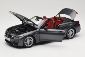 BMW M4 F83 Cabriolet Mineral Grey Paragon 1:18 80432339610 Metall – Bild 2 von 8