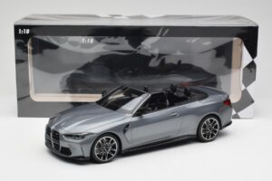 BMW M4 G82 Cabriolet Grey Metallic Minichamps 1:18 155021034 Metall – Bild 6 von 6