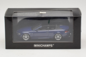 BMW M6 E64 Cabriolet Blue Metallic Minichamps 1:43 BMW017 Metall – Bild 4 von 4