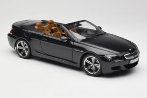 BMW M6 E64 Cabriolet Sapphire Black Kyosho 1:18 80430417424 Metall – Bild 7 von 9