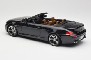 BMW M6 E64 Cabriolet Sapphire Black Kyosho 1:18 80430417424 Metall – Bild 8 von 9