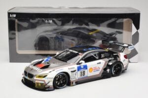 BMW M6 GT3 F13 #18 Schubert Motorsport A. Farfus / J. Krohn 24h Nürburgring 2016 Minichamps 1:18 155162618 Metall – Bild 6 von 6