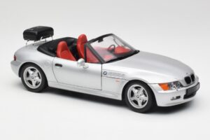 BMW Z3 Roadster Mit Gepäckträger Silber UT Models 1:18 20407 Metall – Bild 6 von 8