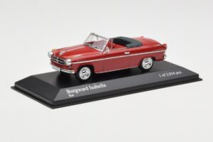 Borgward Isabella Cabriolet Rot Minichamps 1:43 400096060 Metall – Bild 2 von 4